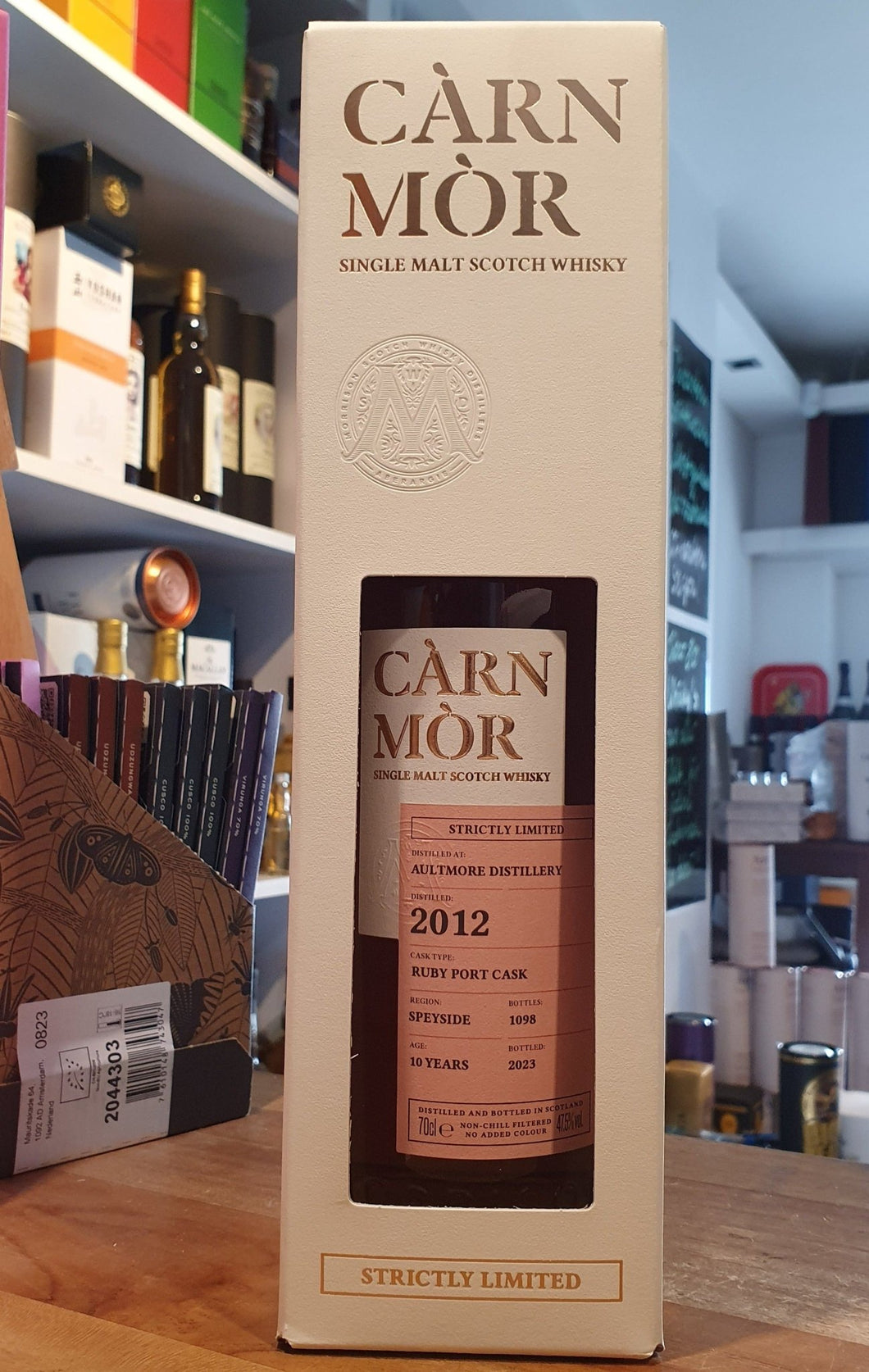 Aultmore 2012 2023 10 Ruby Port Speyside Carn Mor 47,5% vol. 0,7l  Strictly Limited smal batch  Highland Whisky  limitiert auf 300 Flaschen für D von 1098   Gaumen:  cremiger Vanillepudding mit roter Grütze und Shortbread