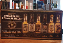 Cargue la imagen en el visor de la galería,Remarkable regional Malts Tasting set Blend whisky 0,7l 6x 0,04l 46-49%vol.
