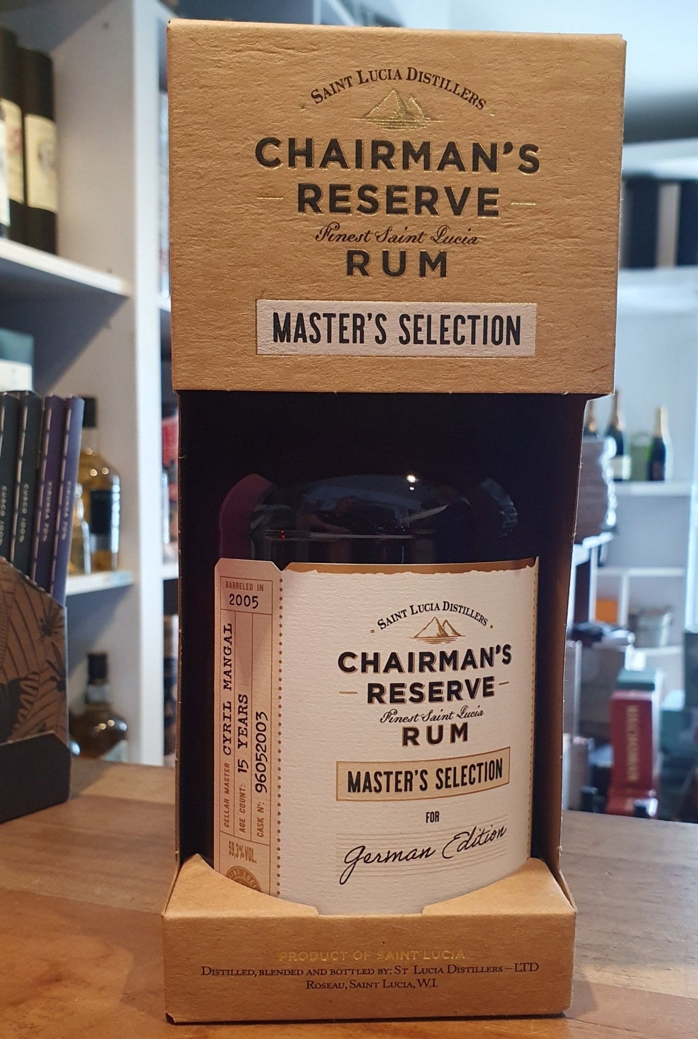 Chairman´s Reserve 2005 Master´s Selection Vendome 0,7l 59,3% vol. single cask Rum Fassabfüllung Sonderedition