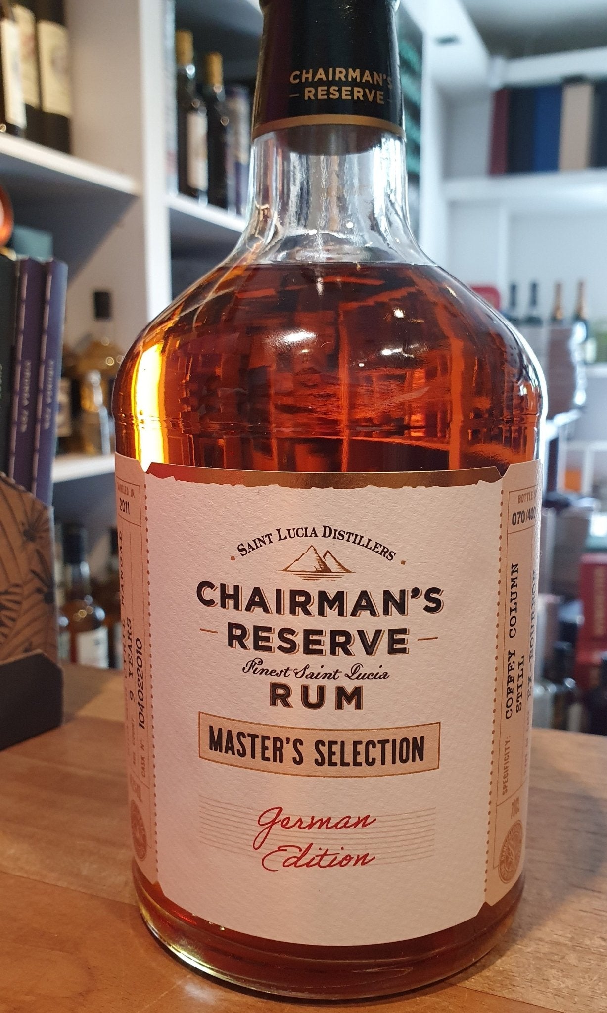 Chairman's Reserve 2011 Master's Selection Coffey Still 0,7l 46,2% vol. single cask rum cask bottling special edition