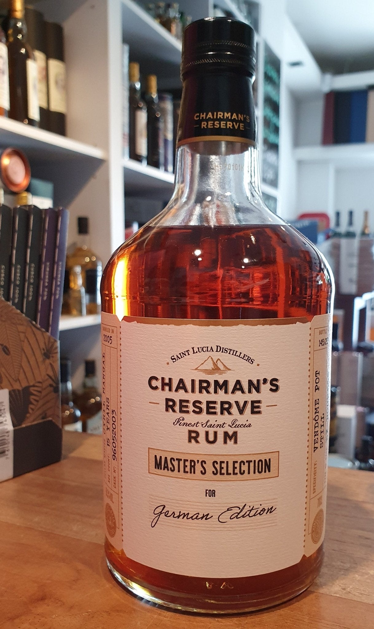 Chairman´s Reserve 2005 Master´s Selection Vendome 0,7l 59,3% vol. single cask Rum Fassabfüllung Sonderedition