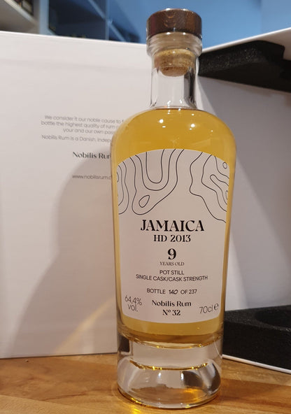 Nobilis Rum Jamaica HD 2013 Hampden 9 0,7l #32 64,4% vol.single cask Dänemark  Limitiert auf 237 Flaschen  6