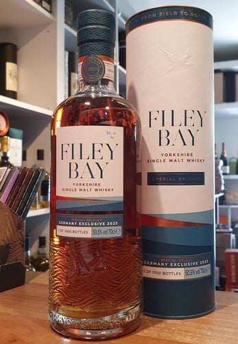 Filey Bay german exclusiv 2023 0,7l 50,5 % vol. smal batch triple cask Whisky finish in ein Ex-Bourbon, Ex Moscatel Sherry