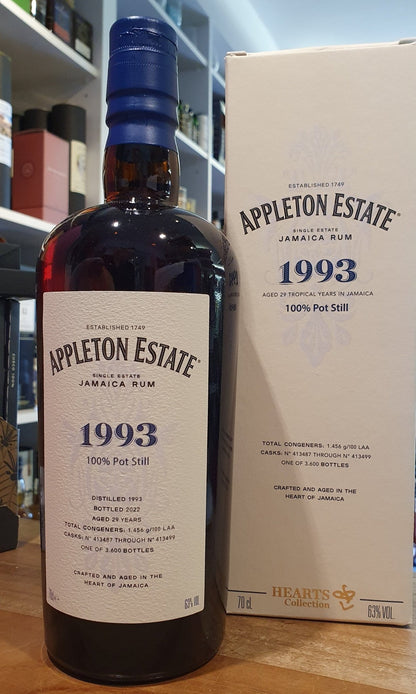 Appleton 1993 Hearts Collection Jamaica rum 0,7l 63% vol.