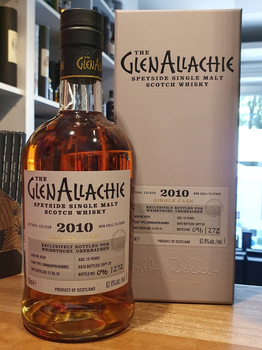 Glenallachie 2010 2020  chinquapin cask 62,4% vol. 0,7l Single Malt Whisky #4559
Whiskys in Fassstärke