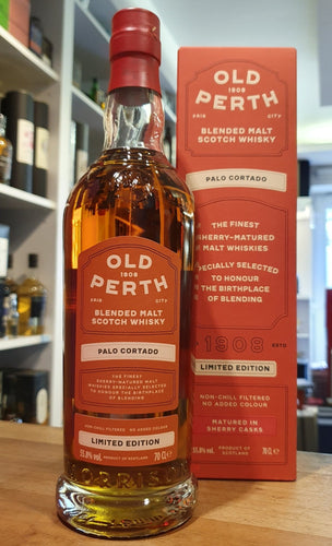Old Perth Palo Cortado cask cs limited Edition 0,7l 55,8% vol. Whisky   limitiert auf 7800  Flaschen weltweit 