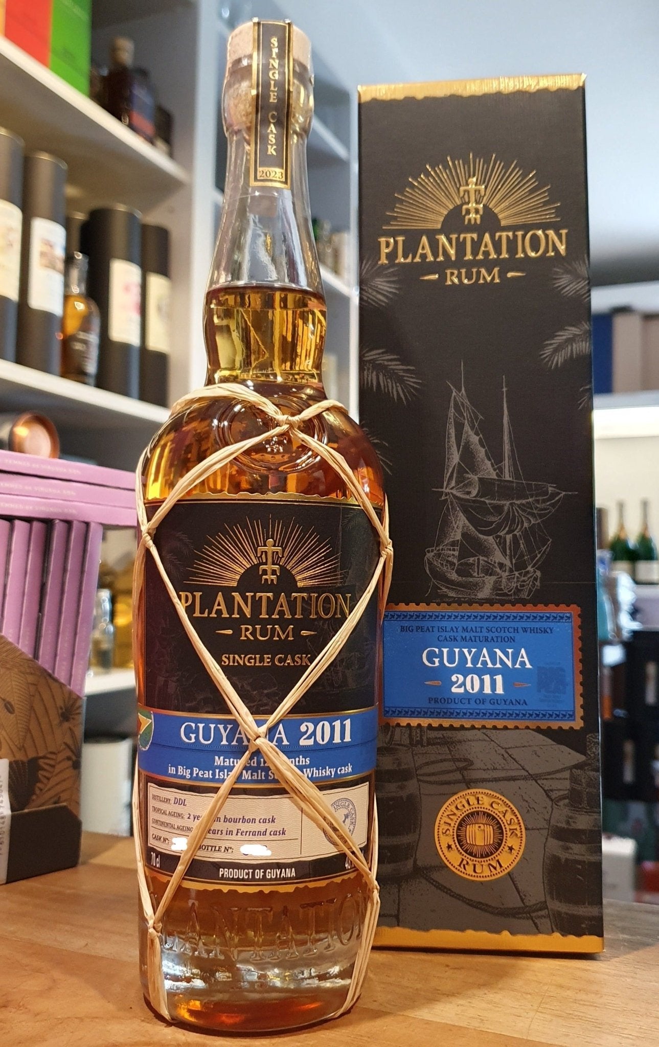 Plantation Guyana 2011 2023 Big Peat Whisky Finish XO 0,7l 49 % vol. single cask Rum ex