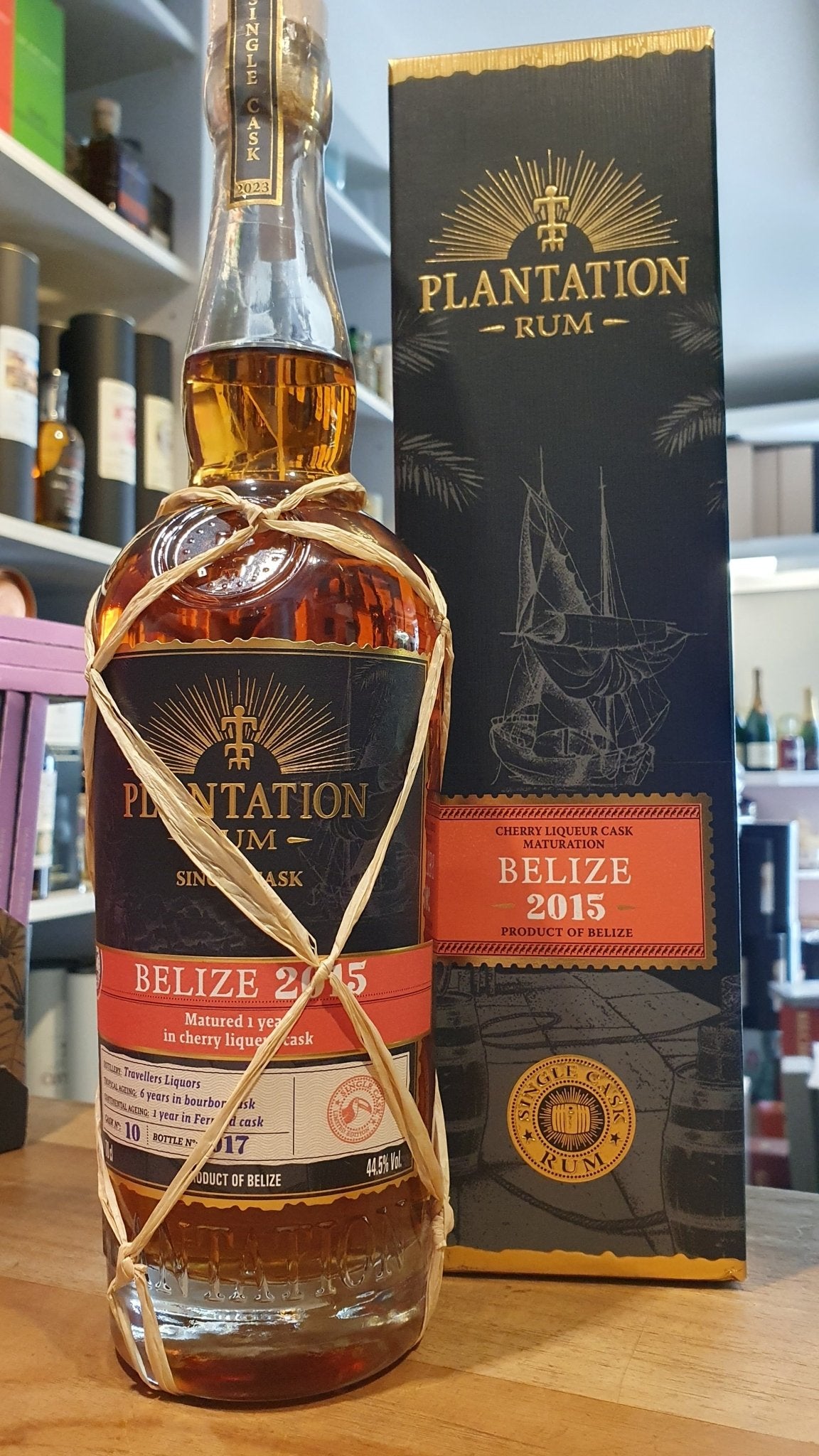 Plantation Belize 2015 2023 Cherry likör Finish XO 0,7l 44,5 % vol. single cask Rum