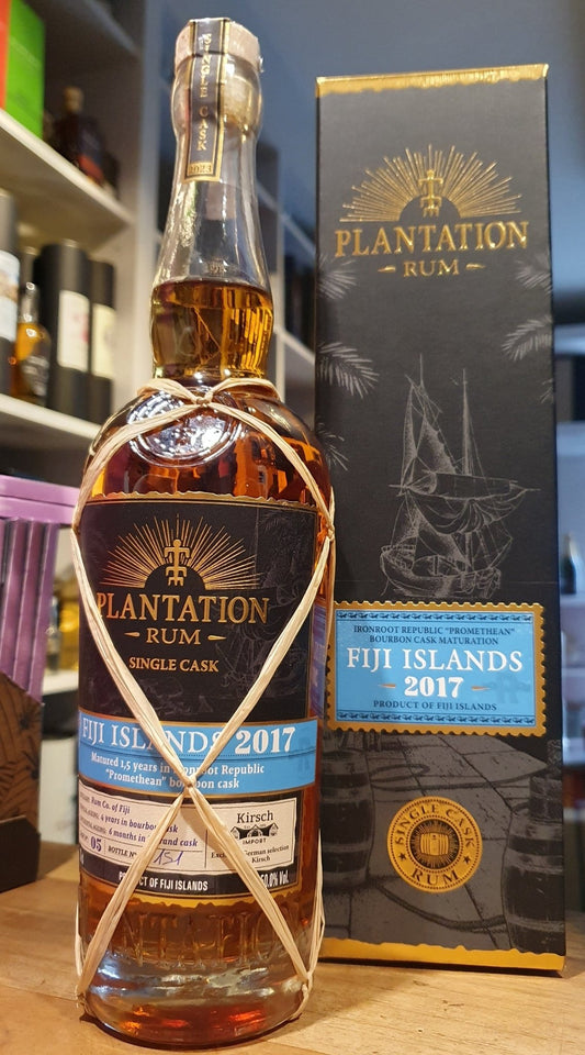 Plantation Fiji 2017 2023 Ironroot Finish XO 0,7l 50 % vol. single cask Rum #5 kw exclusive for Kirsch  Esters: 70