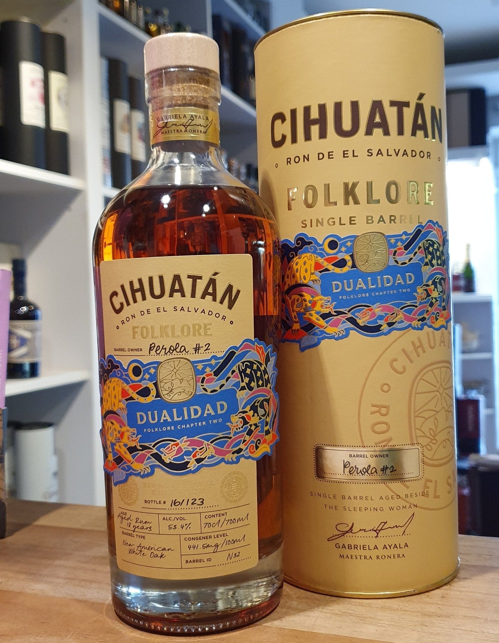 Ron Cihuatan Folklore Dualidad Chapter two 2 #2 2023 18y Single cask barrel 0,7l 53,4? % vol. Rum el salvador
