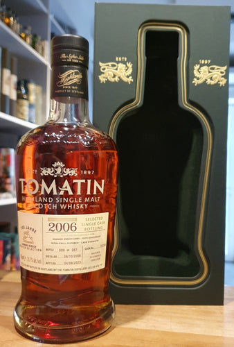Tomatin selected 2006 2023 Single cask Edition 0,7l 55,7 % vol. single malt scotch whisky kammer Hogshead französischer Eiche  #33298  