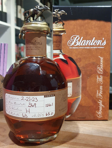 Blanton´s straight from the barrel 0,7l 63% vol. Bourbon Whiskey Kentucky USA  2-21-23 bn 369 H rick 63  oder ähnlich ( 63-69%) ! 