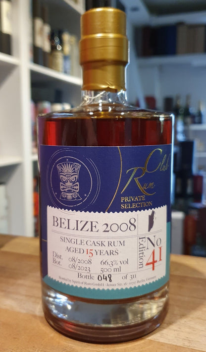 Rumclub Ed.41 Belize 2008 66,3% vol. 0,5l Single cask Rum club - inn-out-shop