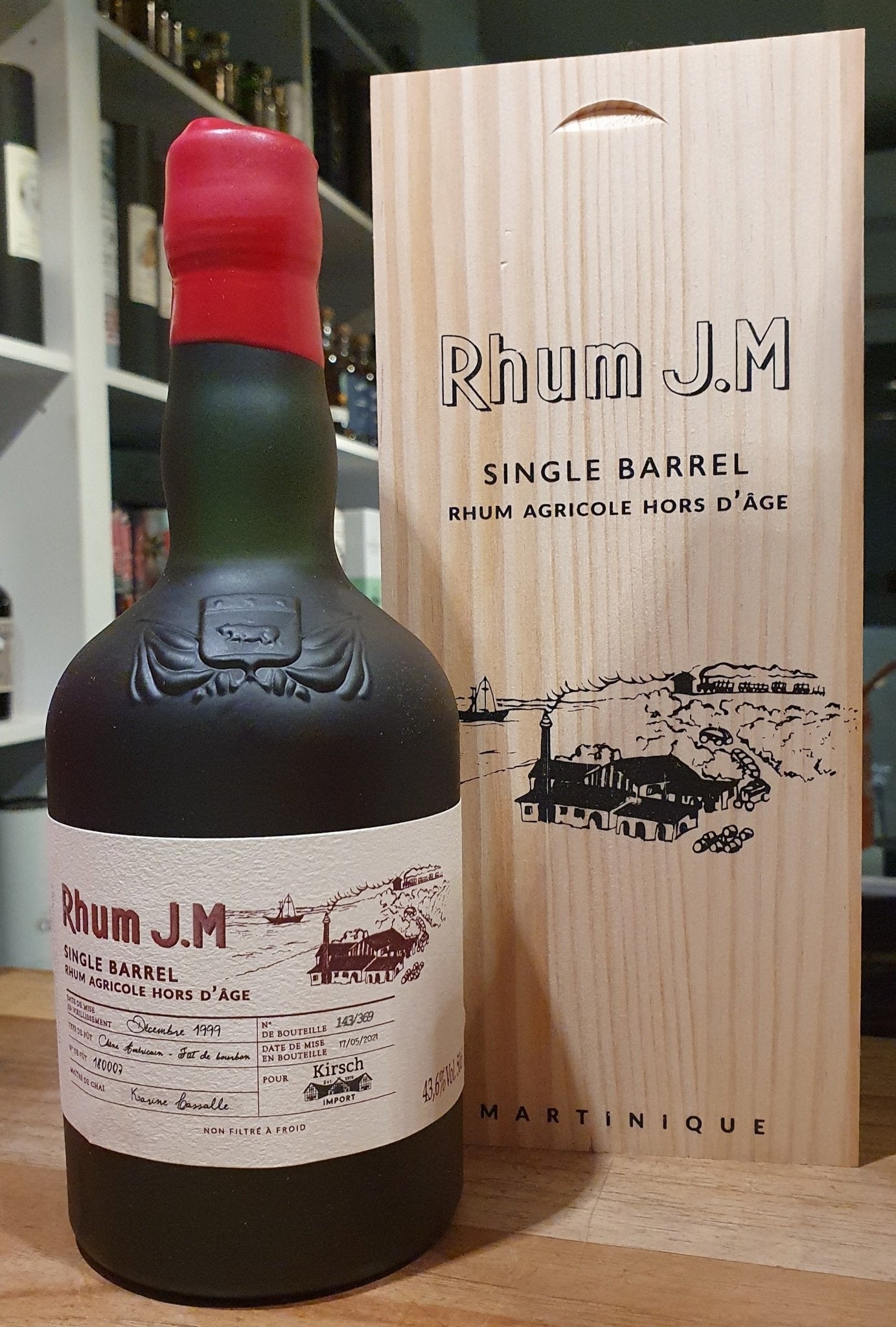 Rhum J.M 1999 2021 Single Barrel 43,6%vol. 0,5l single Cask #180007 Rum Agricole Martinique