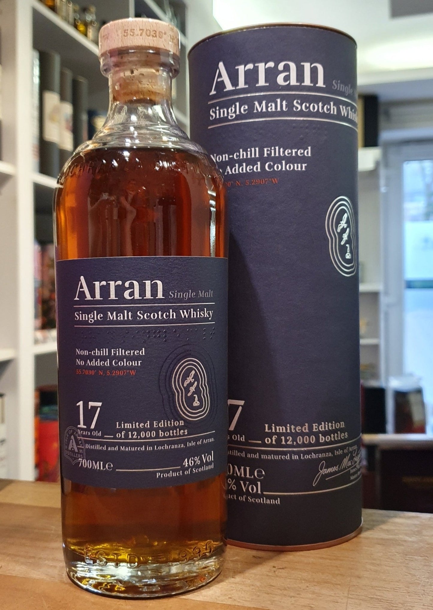 Arran 17y old  0,7l 46 % vol. Single Malt Whisky  limitiert auf 12.000 Flaschen 