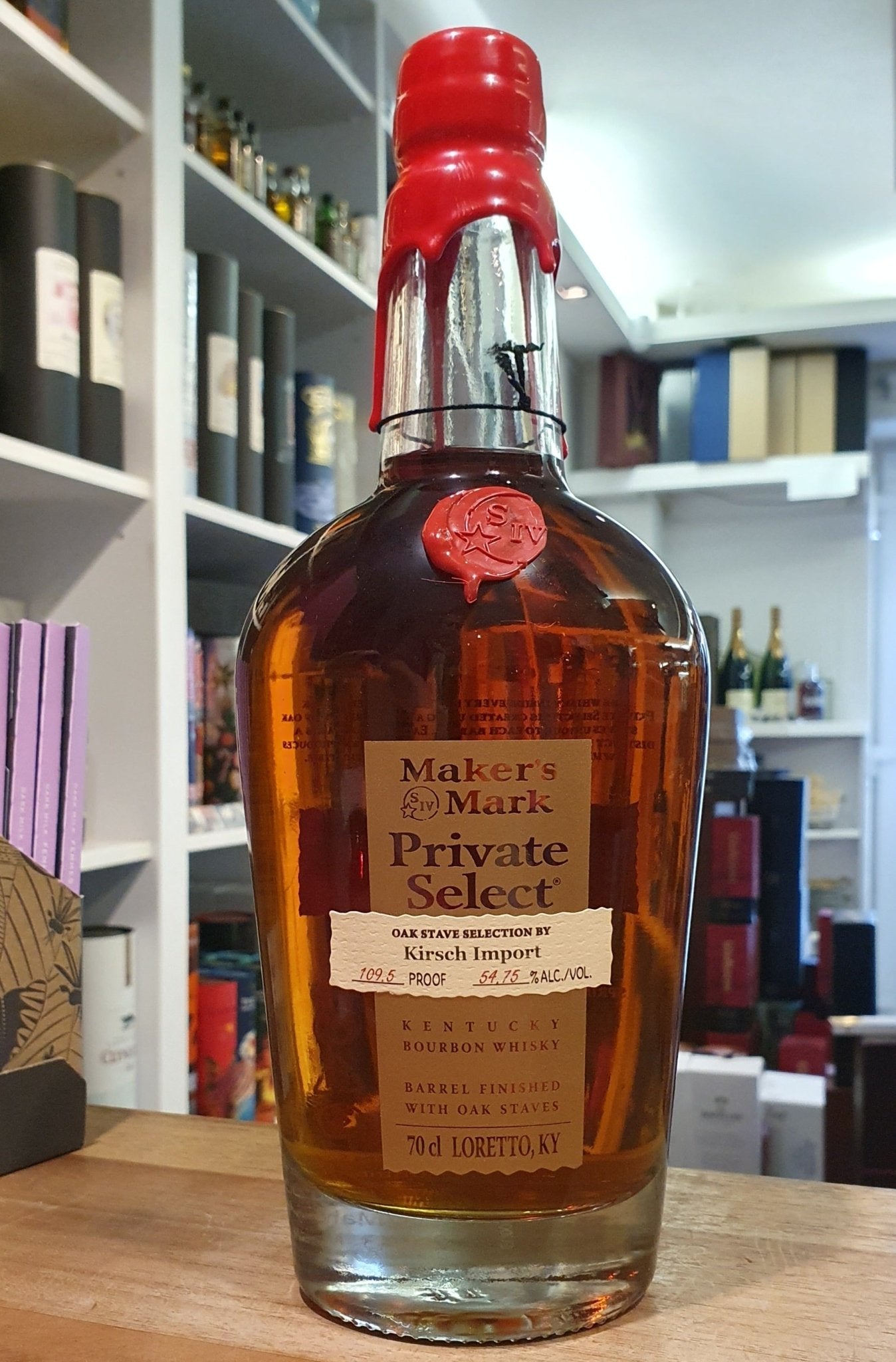 Makers Mark Single Barrel 2023 KI Private Select Oak Stave cask strength 0,7l 54,75% vol. Bourbon Whiskey KI - inn-out-shop