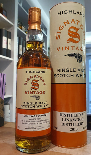 Linkwood 2013 2023 Signatory Copper Vintage 0,7l 43% vol. Whisky unchillfiltred collection 1st & 2nd Fill Oloroso Sherry Butts