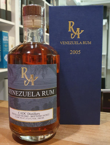 RA Venezuela CADC 2005 2022 Winter 17y 0,5l 57.8%vol. Single cask Rum Artesanal #67  limitiert auf 342