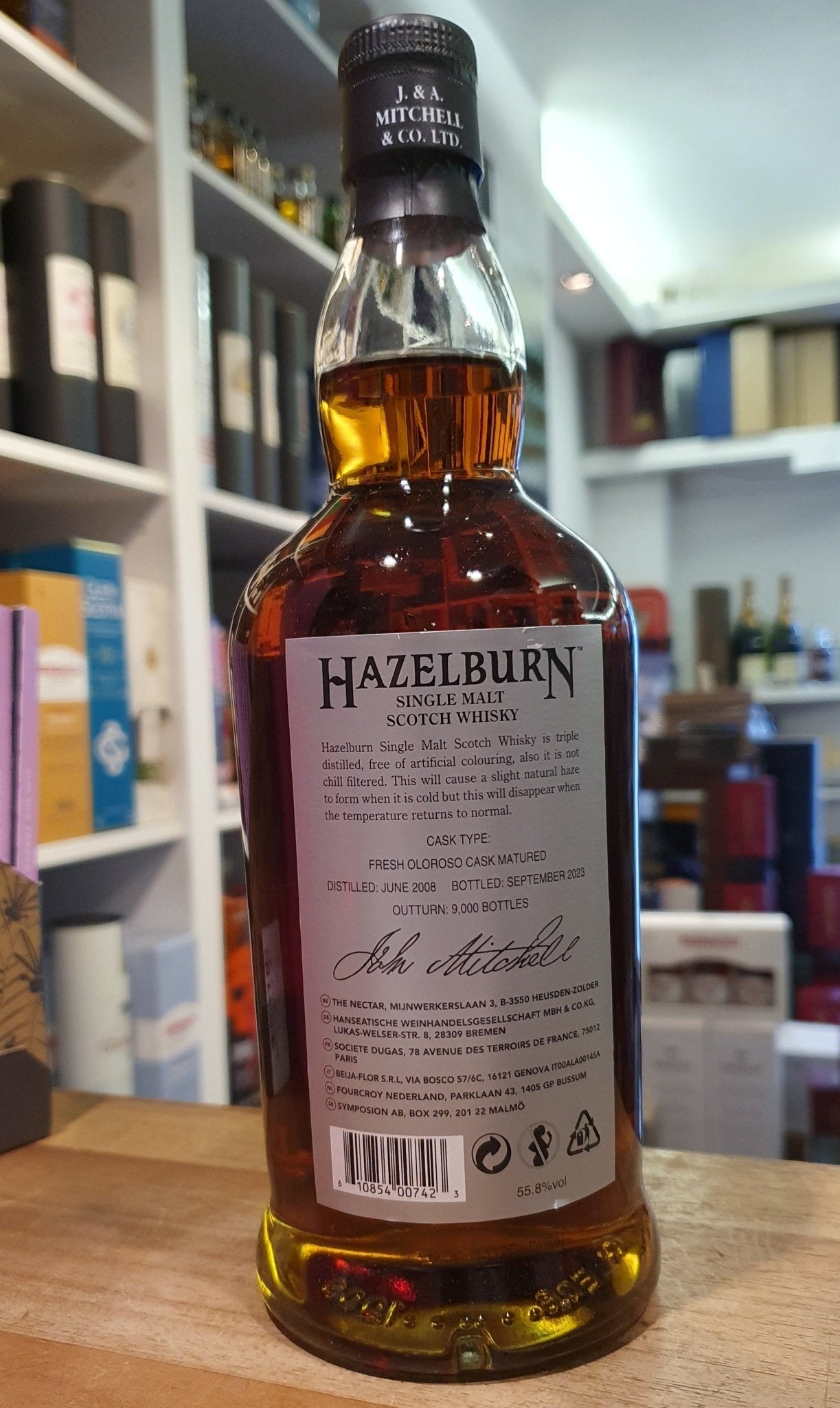 Hazelburn 15y 2023 0,7l 55,8 % vol. Whisky Campbeltown limited Edition  limitiert auf weltweit 9000 Flaschen 