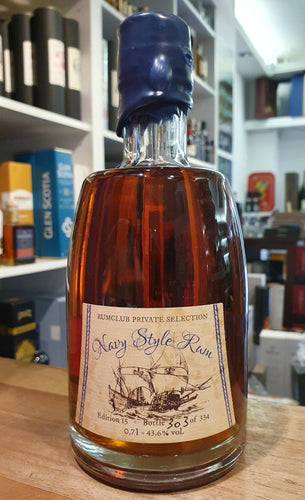 Rumclub Private Selection Caribbean Rum Ed. 15 Navy style 43,6 %vol 0,7l  limitiert auf 334 Fl , mehrmonatiges Finish in ehem