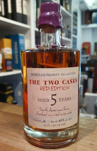 Rumclub Private Selection Ed. 12 The Two Casks Red Edition 5 Years 46,1%vol 0,5l  limitiert auf 475 Flaschen.  4,6 g