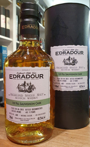 Edradour 2012 2023 11y Sauvignon Cask #1002 0,7l Fl 48,2%vol. St. Michael Eppan Highland single malt scotch whisky