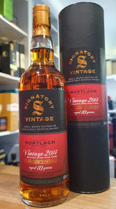 Mortlach 2014 2024 Bolgheri red wine cask Signatory small batch #6 0,7l 48,2% vol. Whisky Speyside