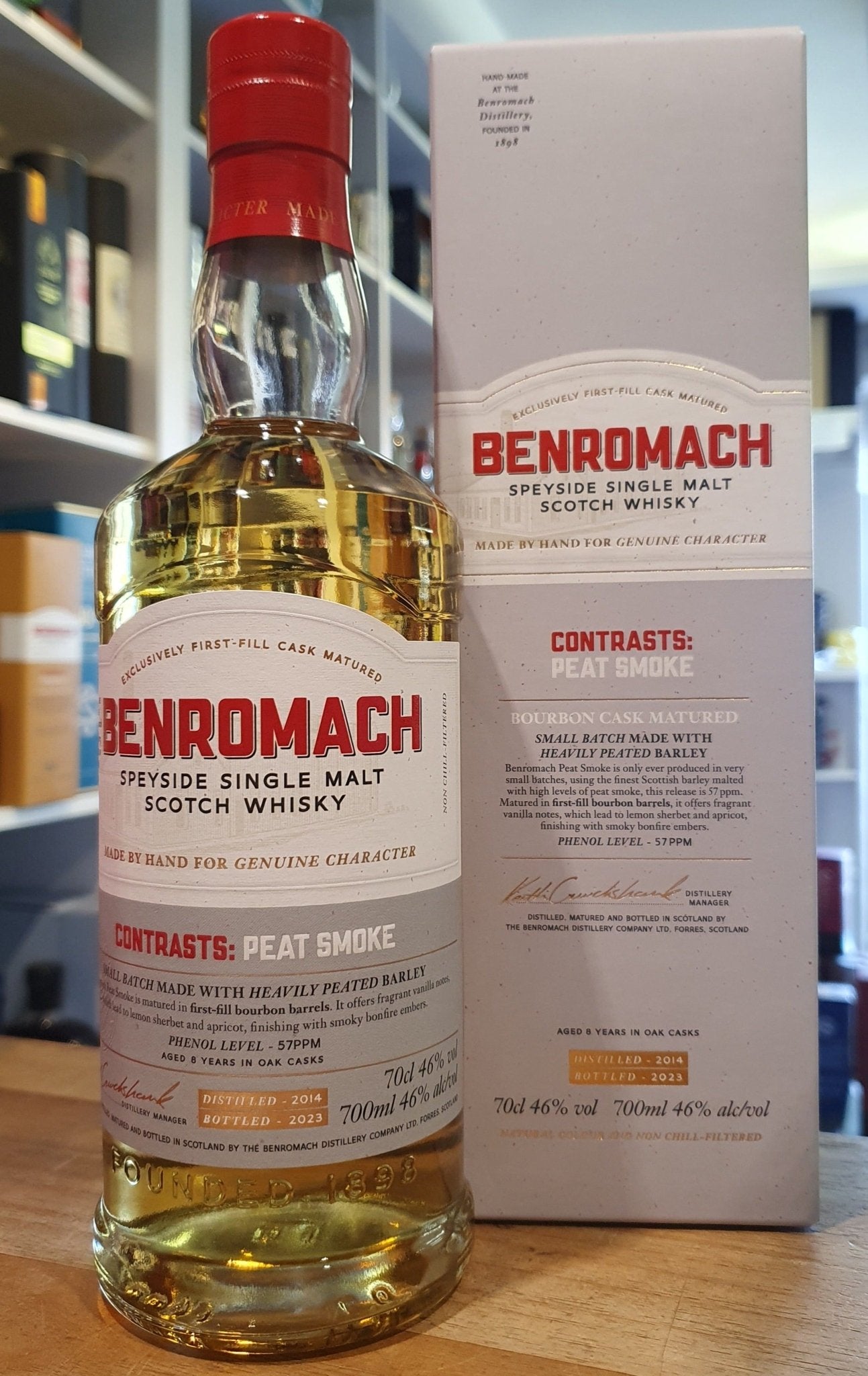 Benromach Contrasts Peat Smoke 2014 2023 Cask Matured 0,7l 46% vol. Whisky 35 ppm   In kleinen Chargen