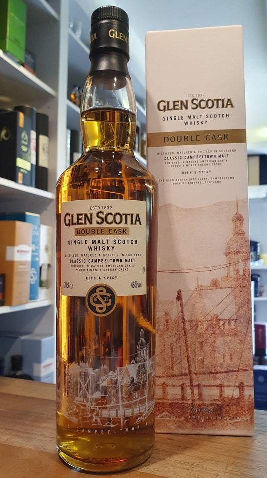 Glenscotia double cask bourbon sherry single malt scotch whisky  0.7l Fl 46% Campbeltown scotch Whisky  Ein wunderbarer torfi
