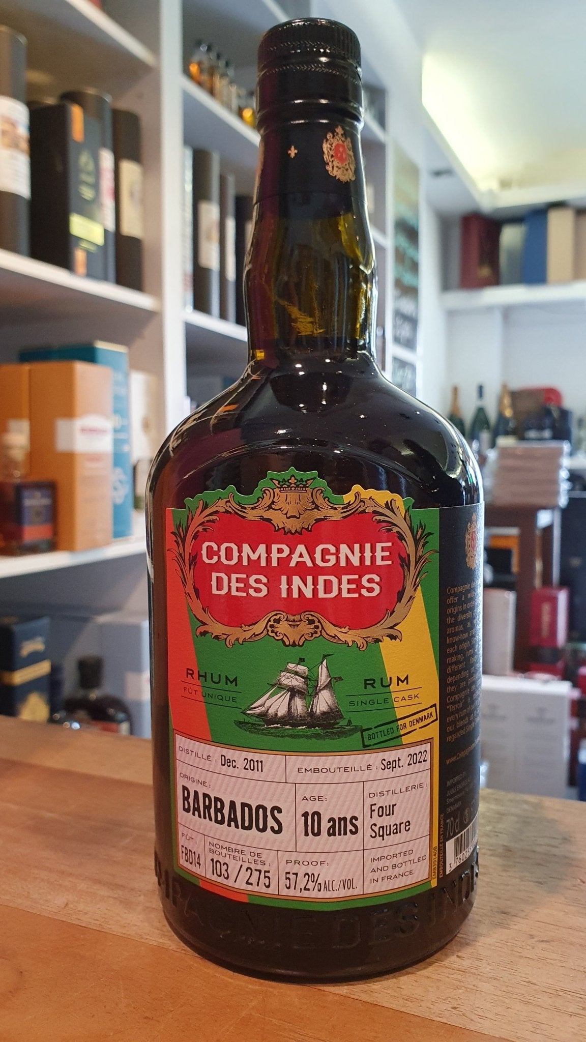 Compagnie des Indes Foursquare 2011 2022 10y Barbados cdi Single Cask Rum 57,2% vol. 0,7l Fassabfüllung