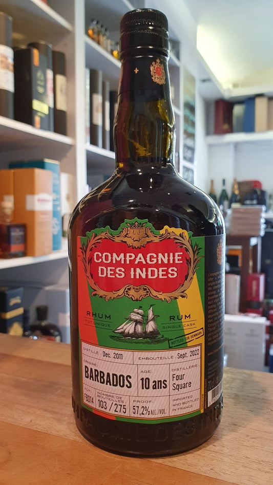 Compagnie des Indes Foursquare 2011 2022 10y Barbados cdi Single Cask Rum 57,2% vol. 0,7l Fassabfüllung