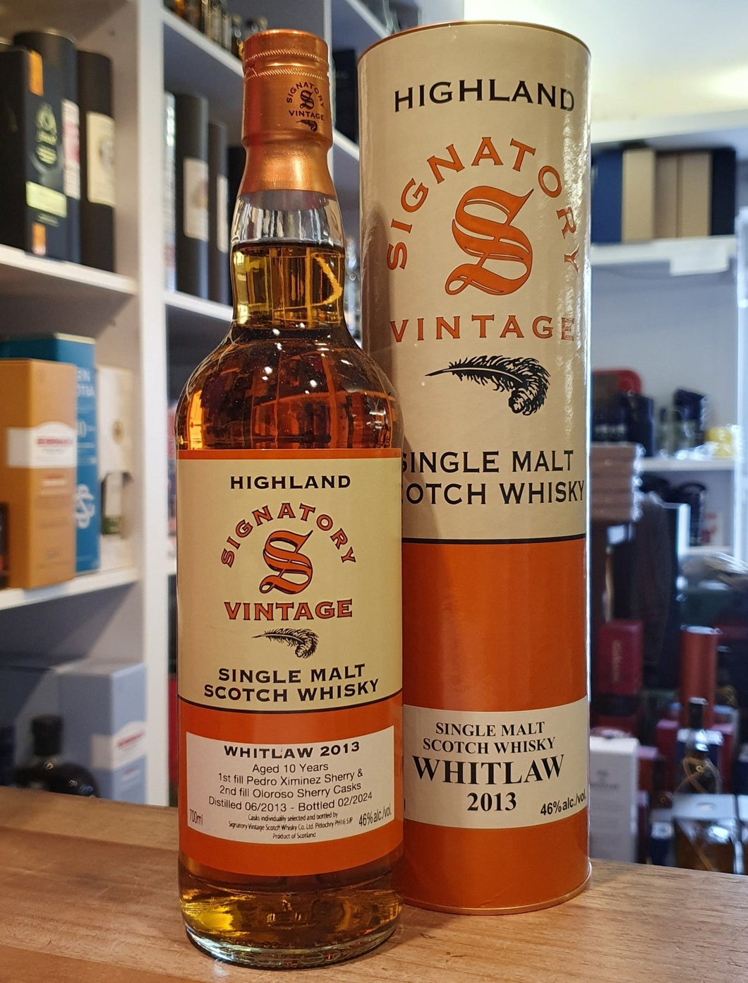 Whitlaw 2013 2024 PX & Oloroso cask Signatory Copper Vintage 0,7l 46% vol. Whisky  Islands Highland Park  1st Fill PS Sherry & 2nd Fill Oloroso Sherry Casks 
