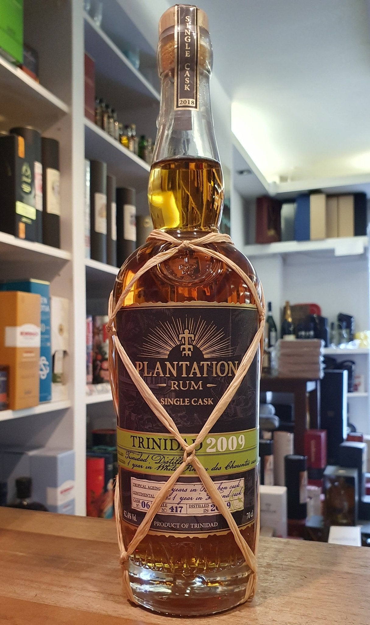 Plantation Trinidad 9y 2009 2018 PdC WITHOUT PACKAGING 42,4% 0,7 l Rum Single Cask Cask Bottling Special Edition Highly Limited