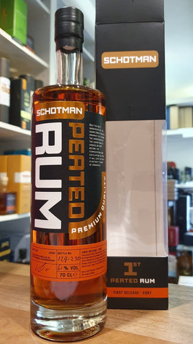 Schotman Rum B1 Peated Port cask 0,7l 61% vol. blend

Limitiert auf xx  Flaschen  

 
