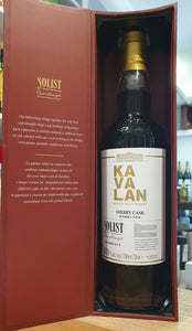Kavalan Solist Sherry cask 2022 0.7l Fl 59,4%vol. Taiwan Whisky 26069A gewölbt KI