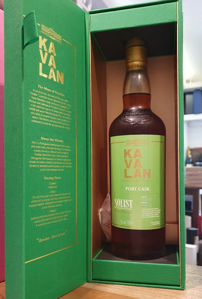 Kavalan Solist Port cask 2022 0.7l Fl 60,2%vol. Taiwan Whisky 03058A eckig schl
