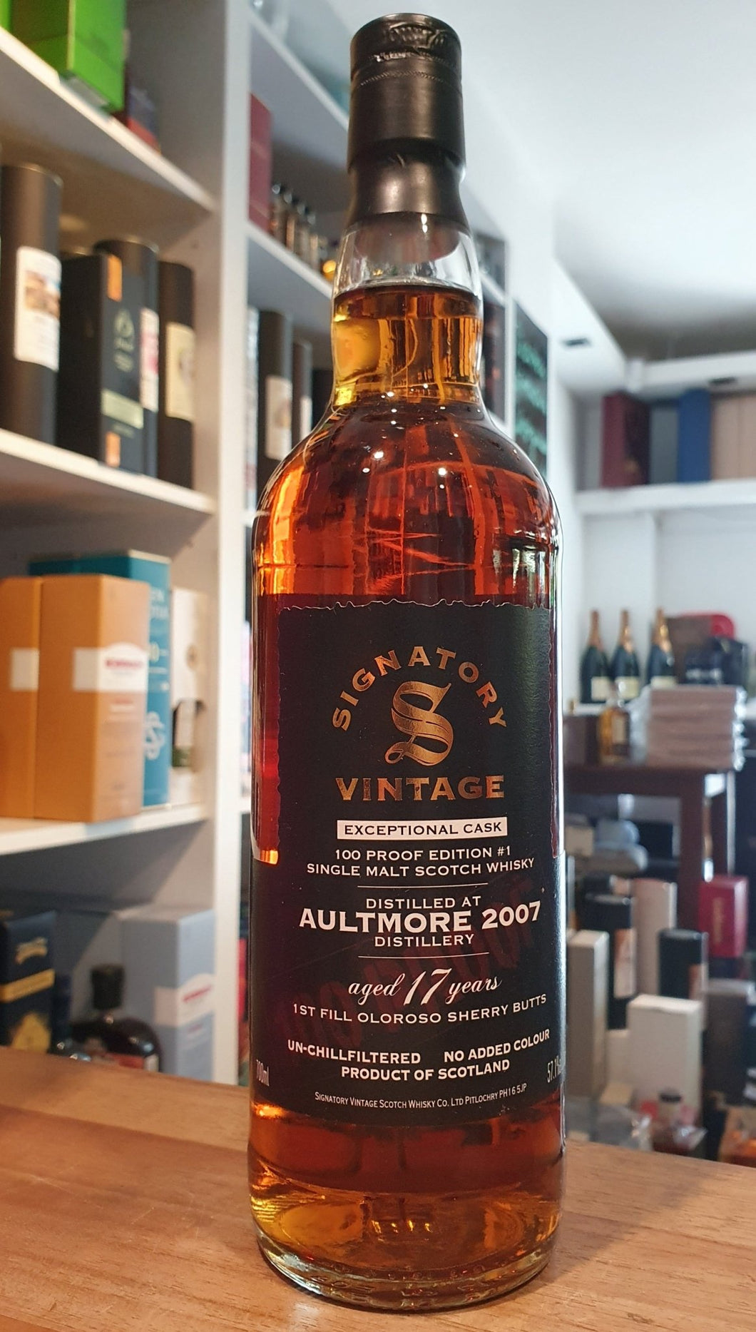 Aultmore 2007 17y 100 PROOF Exceptional Edition #1 Signatory 0,7l 57,1% vol. Whisky