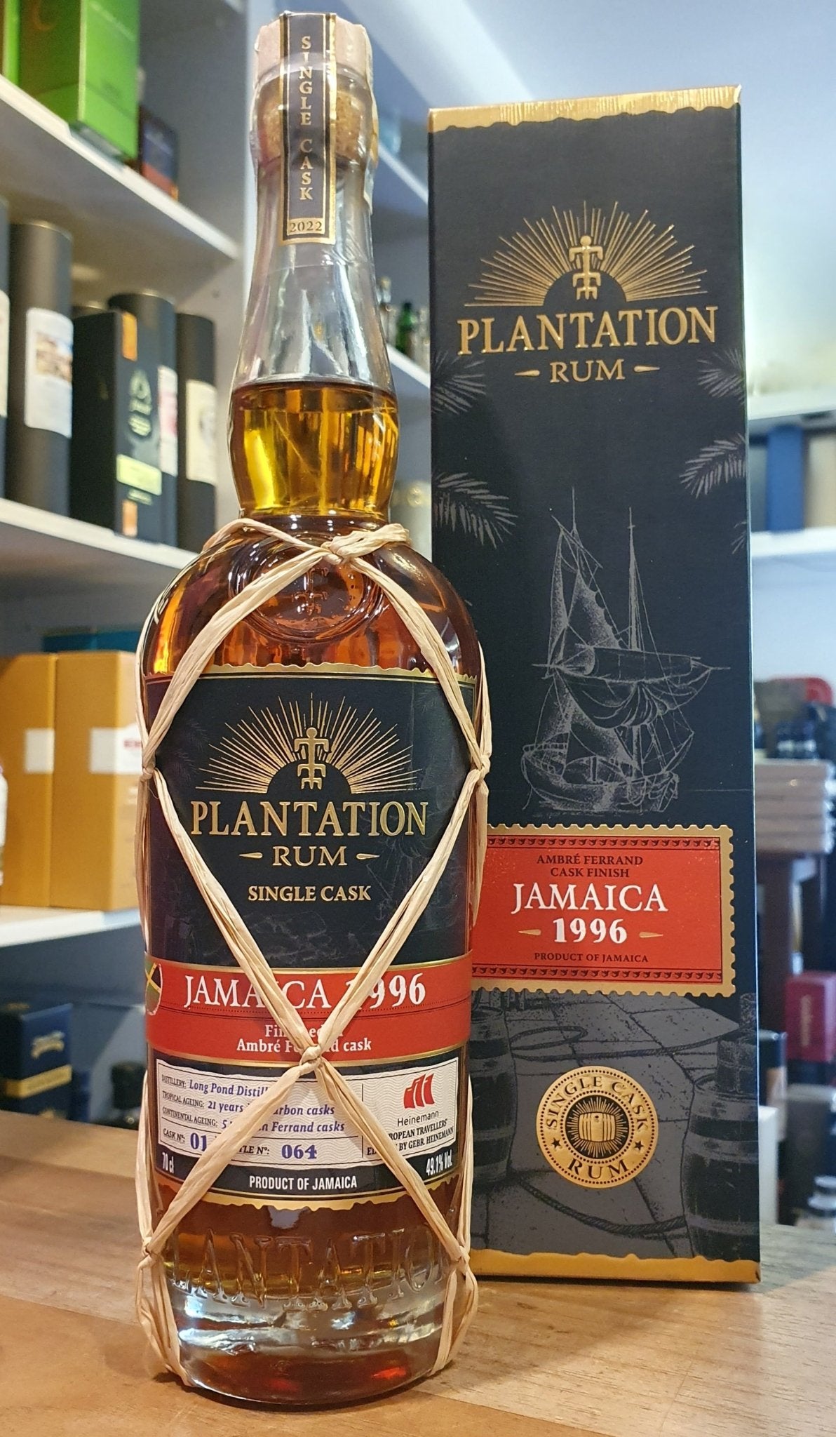 Plantation Jamaica 1996 2022 Long Pond Amber Cask Heinemann 0,7l 49,1%vol. Limited Rum