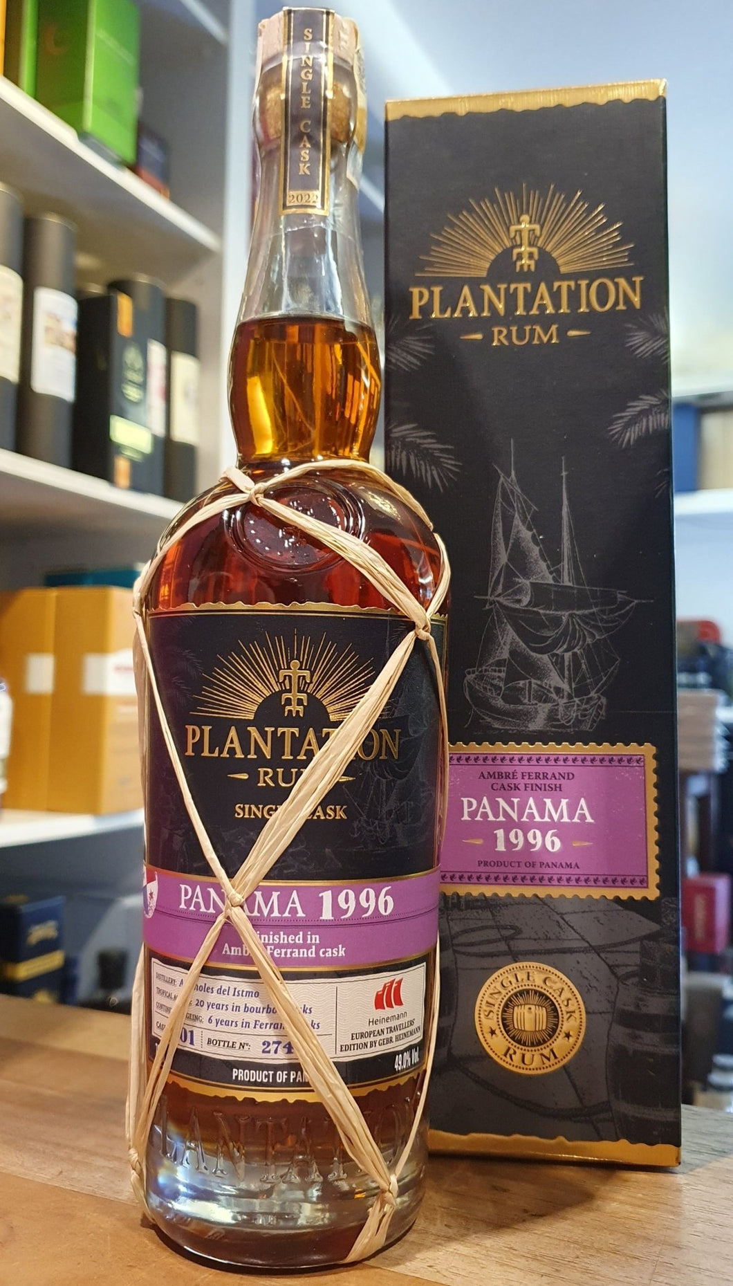 Plantation Panama 1996 2022 Ambre cask Heinemann 0,7l 49 % vol. single cask Rum