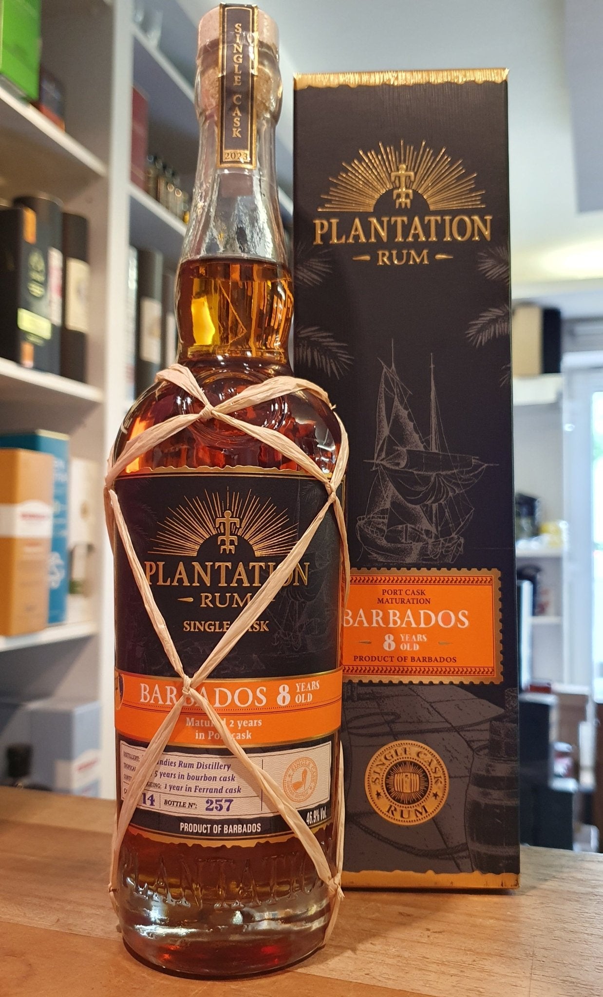 Plantation Barbados 8y 2023 Port Finish XO 0,7l 46,9 % vol. single cask Rum rp cp
