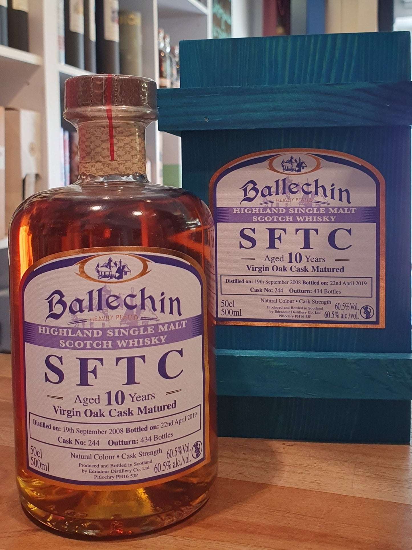 Ballechin SFTC 2008 Virgin oak 2019 0,5l Fl 60,5%vol. Highland whisky #244 Ballachin Edradour balechin   limitiert