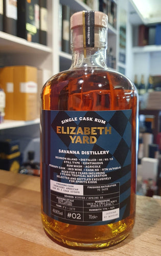 Savanna 2013 Elizabeth Yard Abfüllung #02 Single Cask Reunion Rum 49,9% vol. 0,7l Cask strength Fassabfüllung