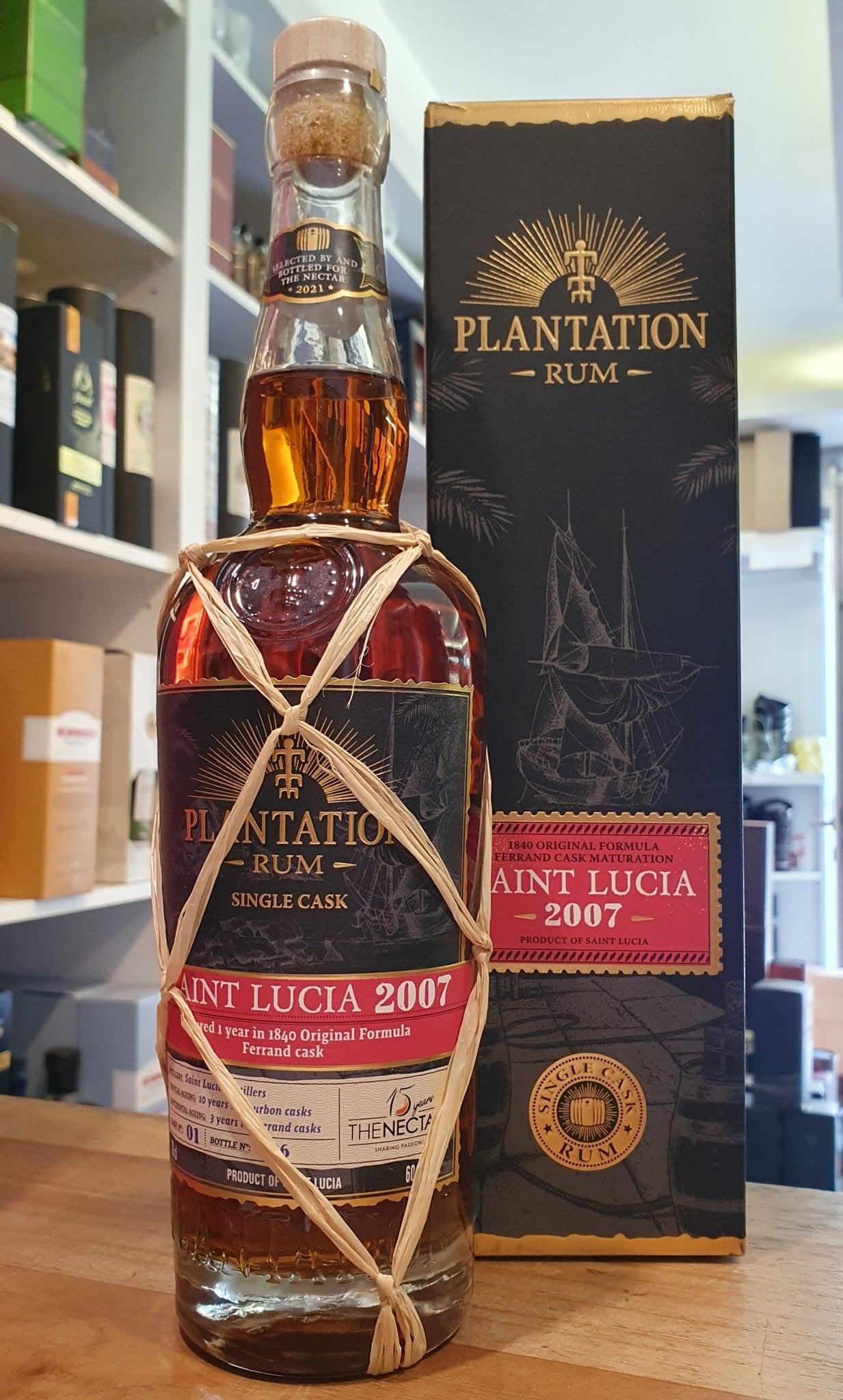 Plantation Saint Lucia 2007 Nectar 0,7l 60,2% vol. single cask rum cask bottling special edition