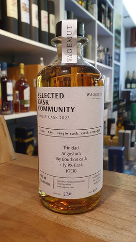 Wagemut Trinidad TDL 15y SCC PX Single Cask 2023 Cask Strength Angostura Rum 0,7l 62,8%vol.