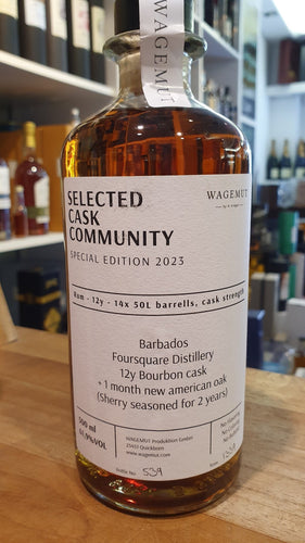 Wagemut Foursquare 12y SCC PX Single Cask 2023 Cask Strength Barbados Rum 0,7l 61,9%vol.