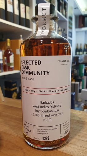 Wagemut West indies 10y SCC PX Single Cask 2021 Cask Strength Barbados Rum 0,7l 51,5%vol. Home base