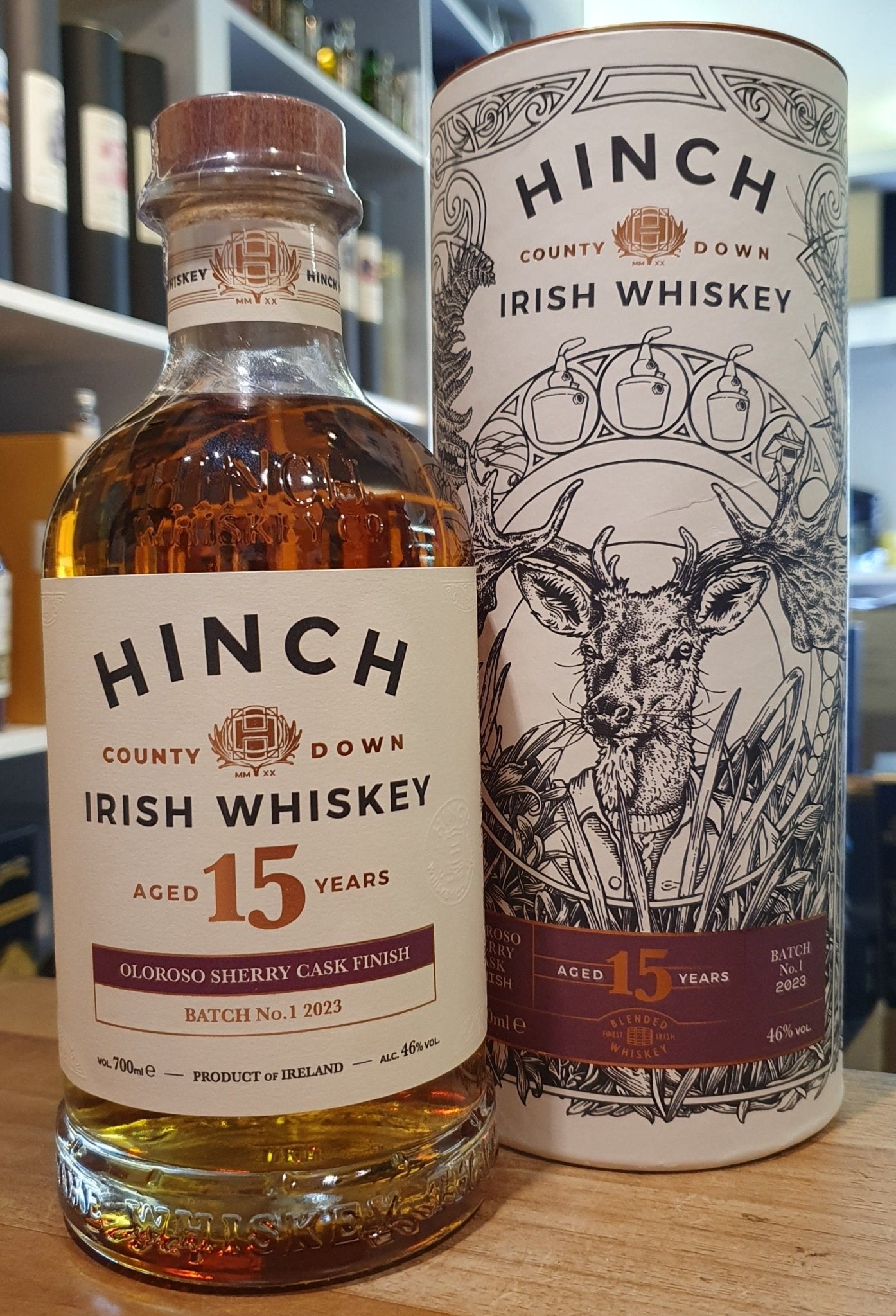 Hinch 15y Oloroso finish Edition 46%vol 0.7l irská whiskey Irsko Irsko irský