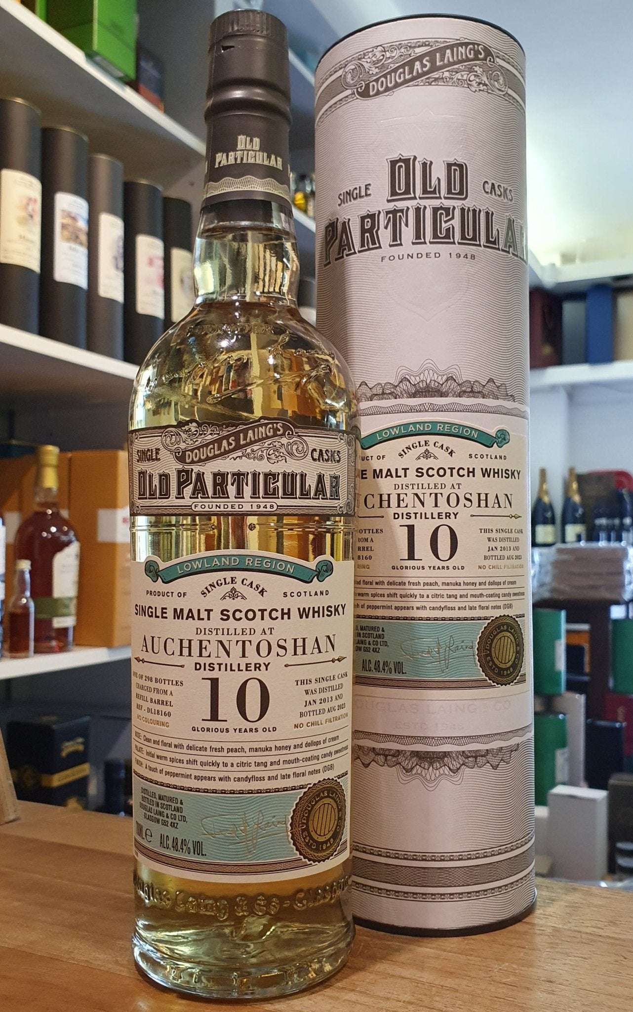Auchentoshan 2013 2023 10y Old Particular 48,4% vol. 0,7l Whisky Douglas Laing #dl18160