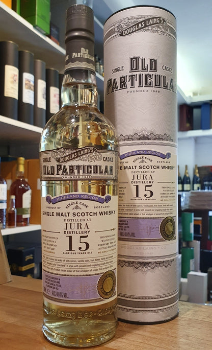 Jura 2008 2023 15Y single cask Old Particular 48,4% vol. 0,7l  Whisky Douglas Laing #dl17222

limitiert auf 297  Flaschen 