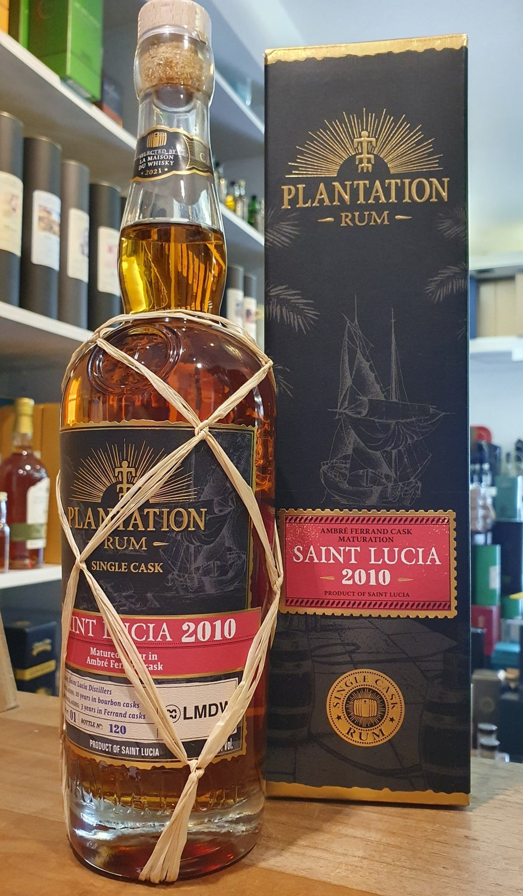 Plantation Saint Lucia 2010 2021 lmdw 0,7l 53,2% vol. single Ambre cask Rum